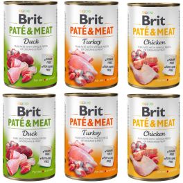 BRIT Pate&Meat Mix smaków z drobiem 6x400 g pasztet dla psów