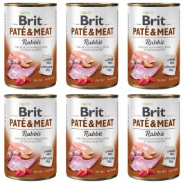 BRIT Pate&Meat rabbit 6x400 g pasztet z królikiem dla psa