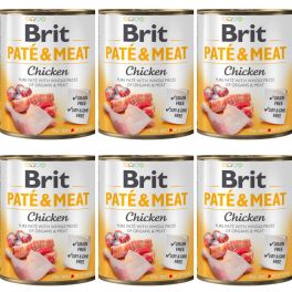 BRIT Pate&Meat chicken 6x800 g pasztet z kurczakiem dla psa