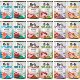 BRIT Pate&Meat Mix smaków 24x800 g pasztet dla psów