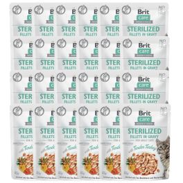 BRIT CARE Fillets in Gravy Pouch Sterilized Tender Turkey 24x85g z indykiem dla kotów sterylizowanych