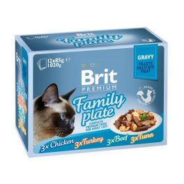 BRIT Premium by Nature Cat Delicate Fillets in Gravy Family Plate 12x85g mokra karma w sosie dla dorosłych kotów