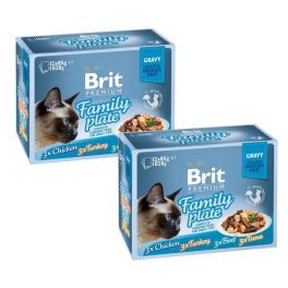 BRIT Premium by Nature Cat Delicate Fillets in Gravy Family Plate 24x85g mokra karma w sosie dla dorosłych kotów