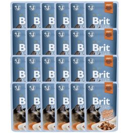 BRIT Premium Cat Fillets in Gravy mokra karma z indykiem dla kotów 24x85 g