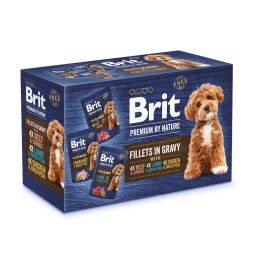 BRIT Premium by Nature Dog Fillets in Gravy Multipack 12x85g mokra karma w sosie dla dorosłych psów