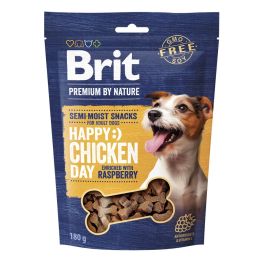 BRIT Premium by Nature Semi-moist Snack Chicken and Raspberry 180g półmiękka przekąska dla psów z kurczakiem i malinami