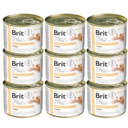 BRIT Veterinary Diet Grain Free Hepatic 12x200 g indyk z groszkiem zielonym dla psa na schorzenia wątroby