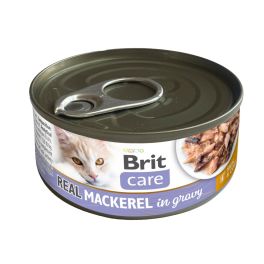 BRIT Care Cat Real Mackerel in Gravy 80 g filety z makreli w bulionie, mokra karma dla kotów