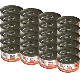 BRIT Care Cat Real Tuna with Salmon in Gravy 24x80 g filety z tuńczyka i łososia w bulionie, mokra karma dla kotów