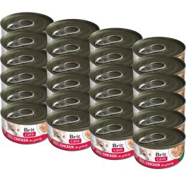 BRIT Care Cat Real Chicken in Gravy 24x80 g filety z kurczaka w bulionie, mokra karma dla kotów