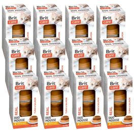 BRIT Care Cat Double Layer Mousse Real Tuna with Salmon 72x25 g mus z tuńczykiem i łososiem dla kotów