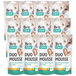 BRIT Care Cat Creamy Duo Mousse Whitefish and Tuna 48x14 g kremowy przysmak z białą rybą i tuńczykiem dla kotów