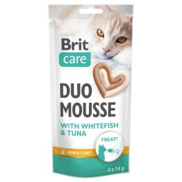 BRIT Care Cat Creamy Duo Mousse Whitefish and Tuna 4x14 g kremowy przysmak z białą rybą i tuńczykiem dla kotów
