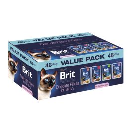 BRIT Premium by Nature Cat Sterilized Fillets in Gravy Value Pack 48x85 g mięsne i rybne fileciki w sosie dla kotów sterylizowanych
