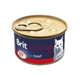 BRIT Premium by Nature Cat Mousse with Beef 85 g mus z wołowiną, mokra karma dla kotów