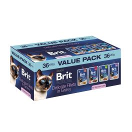 BRIT Premium by Nature Cat Sterilized Fillets in Gravy Value Pack 36x85 g mięsne i rybne fileciki w sosie dla kotów sterylizowanych