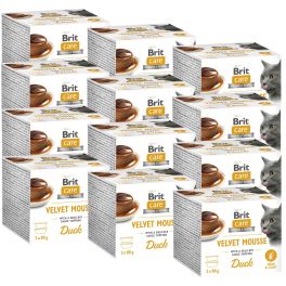 BRIT Care Cat Velvet Mousse Duck 24x80 g mus z kaczką, mokra karma dla kotów