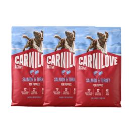 CARNILOVE Active Dog Salmon & Turkey Puppies 3x4 kg łosoś i indyk, dla dorastających szczeniąt