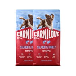 CARNILOVE Active Dog Salmon & Turkey Puppies 2x12 kg łosoś i indyk, dla dorastających szczeniąt