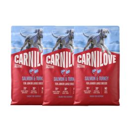 CARNILOVE Active Dog Salmon & Turkey 3x4 kg Junior Large Breeds łosoś i indyk, dla dorastających juniorów ras dużych