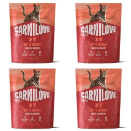 CARNILOVE Active Cat Beef and Venison Sterilised 4x400 g wołowina i dziczyzna, dla kotów sterylizowanych