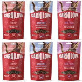 CARNILOVE Soft Snack Mix Smaków 6x50 g miękkie przysmaki dla kotów
