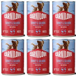 CARNILOVE Dog Can Turkey and Salmon Puppies 6x400g pasztet z indykiem i łososiem dla szczeniąt