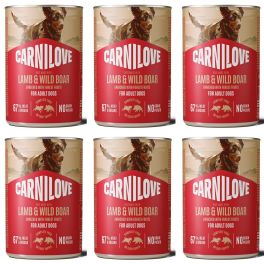 CARNILOVE Dog Can Lamb and Wildboar 6x400g pasztet z jagnięciną i dzikiem dla dorosłych psów