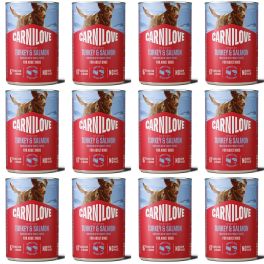 CARNILOVE Dog Can Turkey and Salmon 12x400g pasztet z indykiem i łososiem dla dorosłych psów