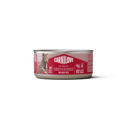 CARNILOVE Cat Can Paté Turkey and Reindeer 100 g z indykiem i reniferem, pasztet dla kotów