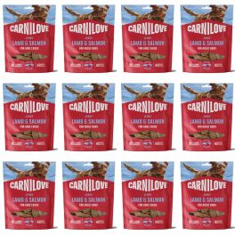 CARNILOVE Dog Jerky Lamb with Salmon 12x100g przysmaki z jagnięciną i łososiem dla dorosłych psów