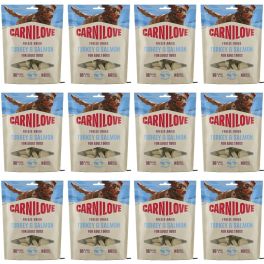 CARNILOVE Dog Freeze Dried Turkey and Salmon 12x60g liofilizowane przysmaki z indykiem i łososiem dla psów