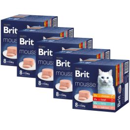 BRIT Premium by Nature Cat Mousse Multipack Mix 40x85 g mus z kurczakiem, wołowiną, tuńczykiem i łososiem dla kotów
