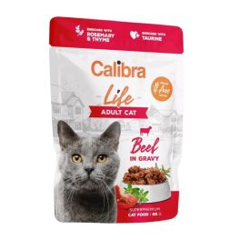 CALIBRA Cat Life Pouch Adult Beef in gravy 85 g wołowina w sosie dla kotów