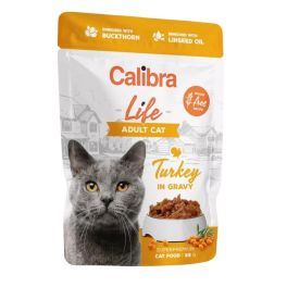 CALIBRA Cat Life Pouch Adult Turkey in gravy 85 g indyk w sosie dla kotów
