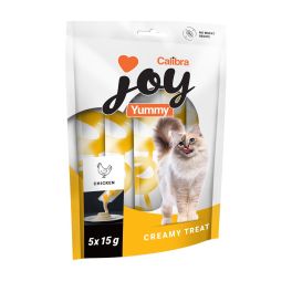 CALIBRA Joy Cat Yummy Chicken Treat 5x15 g z kurczakiem, kremowa pasta dla kotów