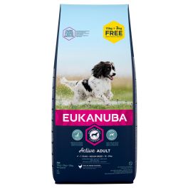EUKANUBA Active Adult Medium Breed bogata w świeżego kurczaka 18kg