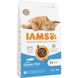 IAMS for Vitality dla dorosłych kotów z rybami oceanicznymi 3 kg