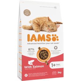 IAMS for Vitality dla dorosłych kotów z łososiem 3 kg
