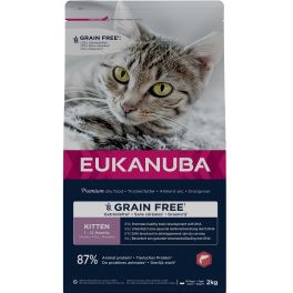 EUKANUBA Grain Free Kitten Łosoś 2 kg dla rosnących kociąt