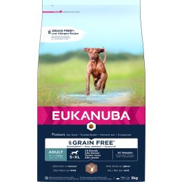 EUKANUBA Grain Free S-XL Adult Dziczyzna 3 kg dla dorosłych psów