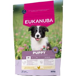 EUKANUBA Puppy Medium Breeds Chicken 800 g sucha karma dla szczeniąt ras średnich bogata w świeżego kurczaka