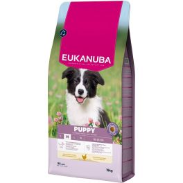 EUKANUBA Puppy Medium Breeds Chicken 15 kg sucha karma dla szczeniąt ras średnich bogata w świeżego kurczaka