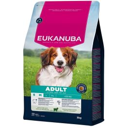 EUKANUBA Adult Small Medium Breeds Lamb Rice 3 kg sucha karma dla psów małych i średnich ras bogata w jagnięcinę i ryż