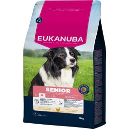 EUKANUBA Senior Medium Breeds Chicken 3 kg sucha karma dla starszych psów ras średnich bogata w świeżego kurczaka