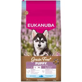 EUKANUBA Grain Free Puppy Large Ocean Fish 12 kg bezzbóżowa karma dla szczeniąt dużych ras z rybą