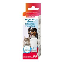 BEAPHAR Finger Pad Dental 2 szt. nakładki na palec do czyszczenia zębów dla psów i kotów