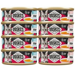 VOSKES Soup Mix rybnych smaków 8x50 g zupa z łososiem i tuńczykiem dla kotów