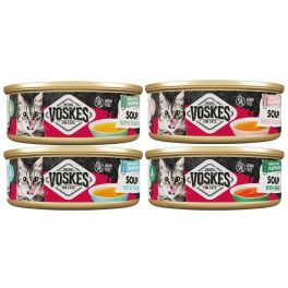 VOSKES Soup Mix smaków 4x50 g zupa z wołowiną, kurczakiem, łososiem i tuńczykiem dla kotów