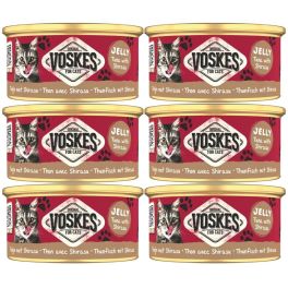 VOSKES Jelly Tuna with Shirasu 6x85 g 100% tuńczyk z sardelą w galaretce, karma uzupełniająca dla kota